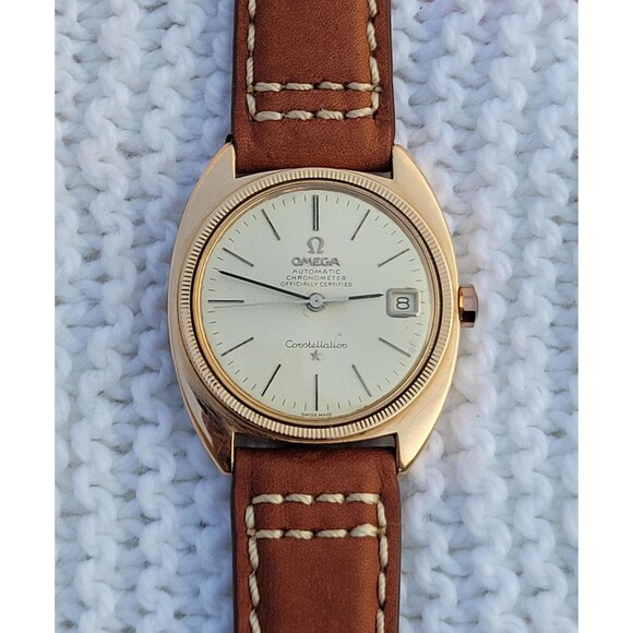 Vintage Omega Constellation Automatic Watch Chronometer Rose Gold 168027 Cal.564 - Picture 5 of 10